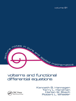 cover image of Volterra and Functional Differential Equations